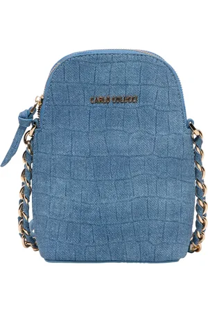 Carlo Colucci Dames, Tassen, Blauw, Maat: ONE Size