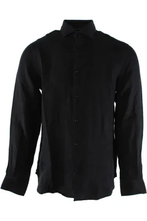 Tommy Hilfiger Heren, Overhemden, Blauw, Maat: XL Linnen