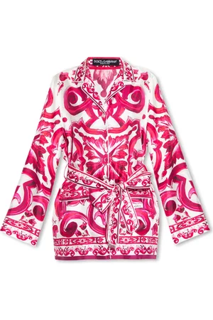 Dolce & Gabbana Dames, Blouses & Shirts, Roze, Maat: S Zijde