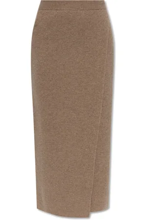 Max Mara Dames, Rokken, Bruin, Maat: M Wol