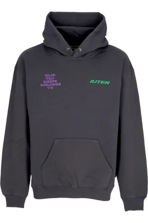IUTER Heren, Sweatshirts & Hoodies, Zwart, Maat: XS Katoen