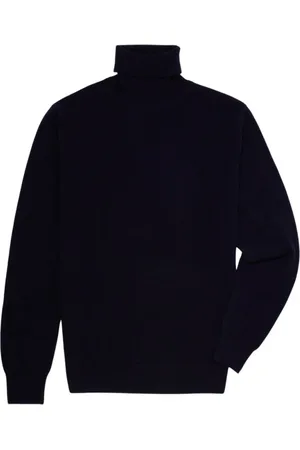 Brooks Brothers Heren, Truien, Blauw, Maat: 2XL Kasjmier