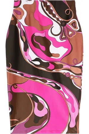 Emilio Pucci Dames, Rokken, Roze, Maat: S Satijn