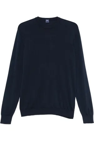 FEDELI Heren, Truien, Blauw, Maat: 3XL