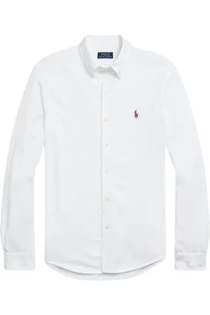 Ralph Lauren Heren, Overhemden, Wit, Maat: L Katoen