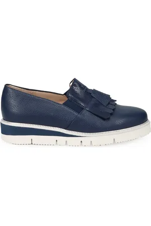 SANGIORGIO Dames, Schoenen, Blauw, Maat: 37 EU Leer