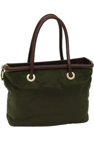 Prada Dames, Pre-owned, Groen, Maat: ONE Size Nylon