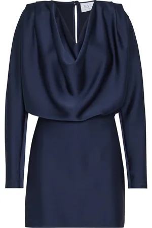 MVP Wardrobe Dames, Jurken, Blauw, Maat: 2XS Poliester