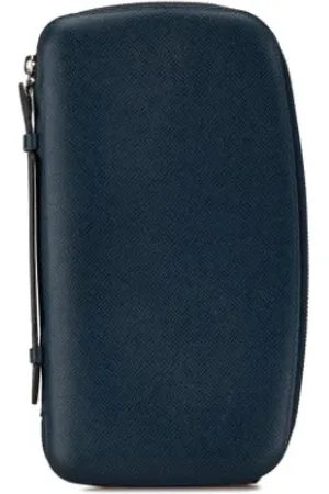 LOUIS VUITTON Dames, Pre-owned, Blauw, Maat: ONE Size Leer