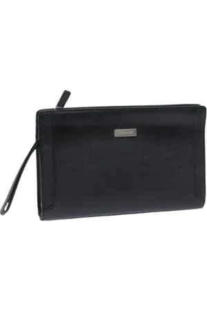 Burberry Dames, Pre-owned, Zwart, Maat: ONE Size Leer