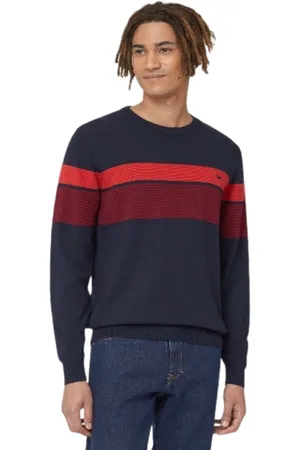 HARMONT&BLAINE Heren, Truien, Blauw, Maat: M Katoen