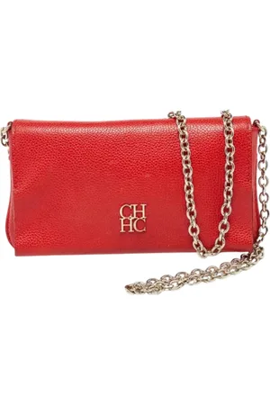 Carolina Herrera Dames, Pre-owned, Rood, Maat: ONE Size Leer