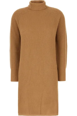Max Mara Dames, Jurken, Bruin, Maat: L Wol