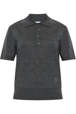 Burberry Dames, Truien, Grijs, Maat: L Wol