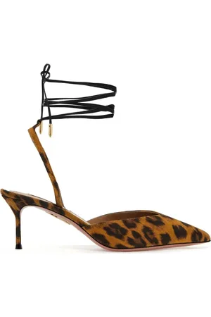 Aquazzura Dames, Schoenen, Bruin, Maat: 37 1/2 EU Leer