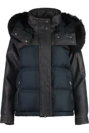 MOORER Dames, Jassen, Blauw, Maat: XS Denim