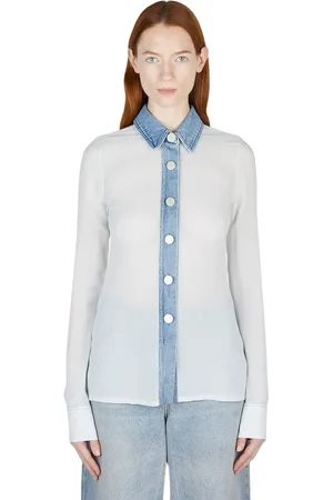 CHRISTOPHER ESBER Dames, Blouses & Shirts, Blauw, Maat: M Katoen