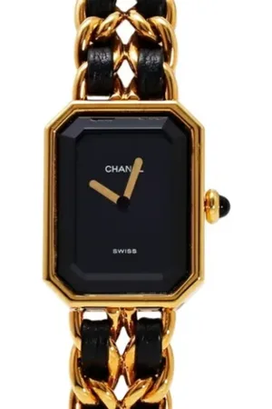 CHANEL Dames, Pre-owned, Zwart, Maat: ONE Size Leer