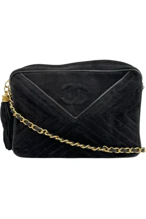 CHANEL Dames, Pre-owned, Zwart, Maat: ONE Size Suède