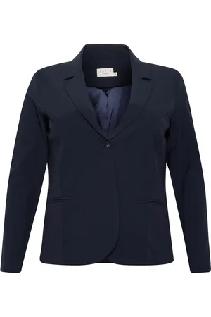 Kaffe Dames, Jassen, Blauw, Maat: 2XL