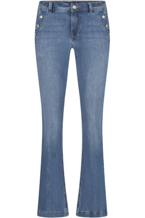 Red Button Dames, Jeans, Blauw, Maat: 2XL Katoen