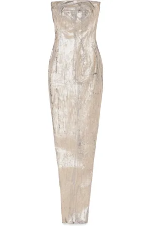 Rick Owens Dames, Jurken, Geel, Maat: XS Denim