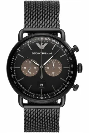 Emporio Armani Heren, Accessoires, Zwart, Maat: ONE Size