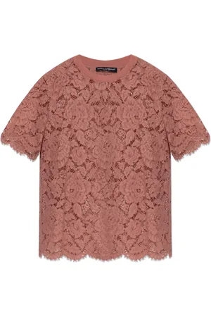 Dolce & Gabbana Dames, Blouses & Shirts, Roze, Maat: S Katoen