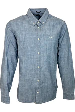 Denham Heren, Overhemden, Blauw, Maat: XL