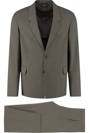 Ermenegildo Zegna Heren, Pakken, Groen, Maat: S Wol