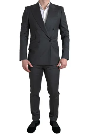 Dolce & Gabbana Heren, Pakken, Grijs, Maat: S Wol