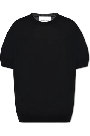 Jil Sander Heren, Tops, Zwart, Maat: M Wol