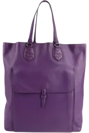 Bottega Veneta Dames, Pre-owned, Paars, Maat: ONE Size Leer