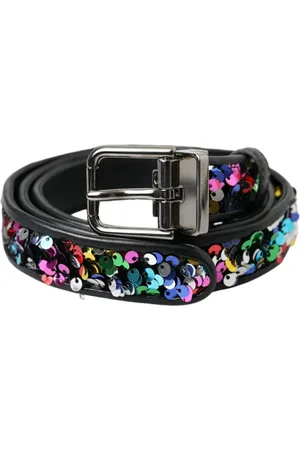 Dolce & Gabbana Dames, Accessoires, Veelkleurig, Maat: 90 CM Leer
