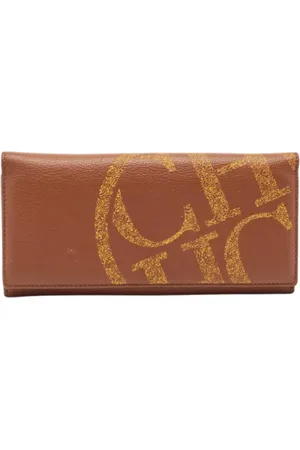 Carolina Herrera Dames, Pre-owned, Bruin, Maat: ONE Size Leer