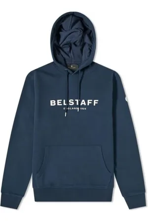 Belstaff Heren, Sweatshirts & Hoodies, Blauw, Maat: S Katoen