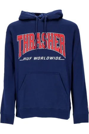 Huf Heren, Sweatshirts & Hoodies, Blauw, Maat: M Katoen