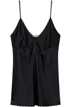 Twin-Set Dames, Tops, Zwart, Maat: XS Satijn