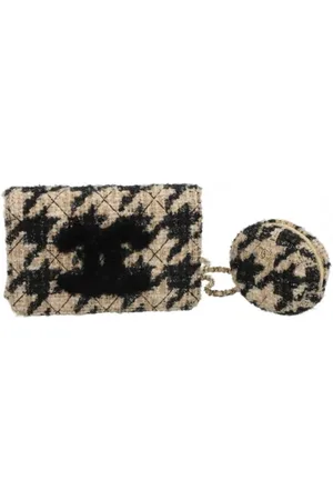 CHANEL Dames, Pre-owned, , Maat: ONE Size Leer