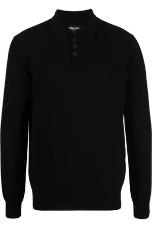 Giorgio Armani Heren, Tops, Zwart, Maat: 3XL Kasjmier