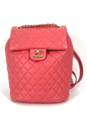 CHANEL Dames, Pre-owned, Roze, Maat: ONE Size Leer