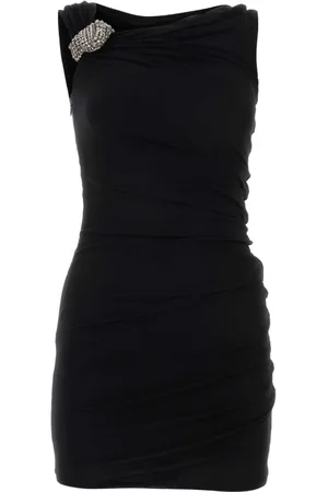 Alexander McQueen Dames, Jurken, Zwart, Maat: XS