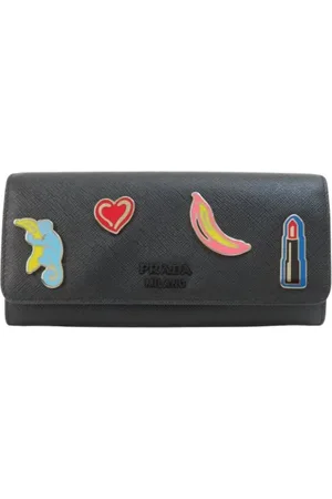 Prada Dames, Pre-owned, Zwart, Maat: ONE Size Leer