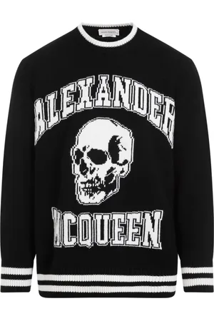 Alexander McQueen Heren, Truien, Zwart, Maat: XS Wol