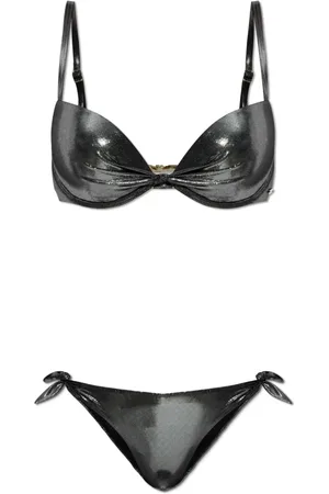 Emporio Armani Dames, Badkleding, Grijs, Maat: XS Tweed