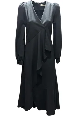 ODEEH Dames, Jurken, Zwart, Maat: XS