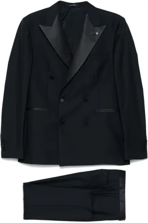 TAGLIATORE Heren, Pakken, Blauw, Maat: L Zijde