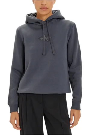 Calvin Klein Dames, Sweatshirts & Hoodies, Grijs, Maat: S Katoen