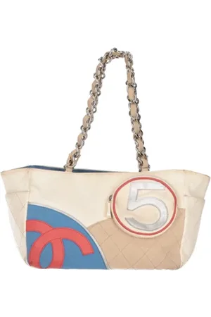 CHANEL Dames, Pre-owned, Grijs, Maat: ONE Size Leer