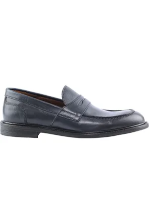 MARCO FERRETTI Heren, Schoenen, Blauw, Maat: 43 EU Leer